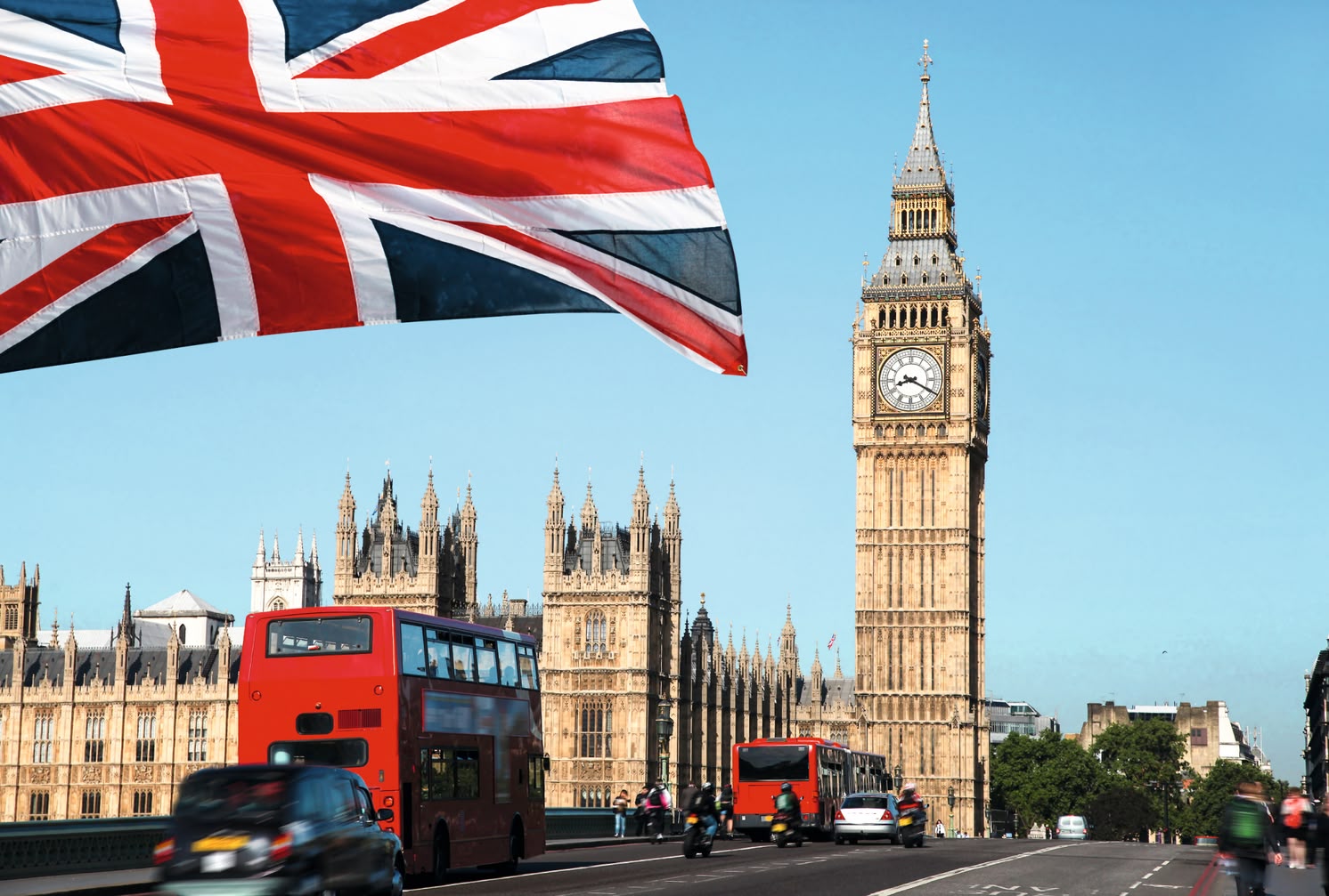 Widok na Pałac Westminsterski (ang. Palace of Westminster) 